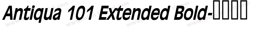 Antiqua 101 Extended Bold字体转换